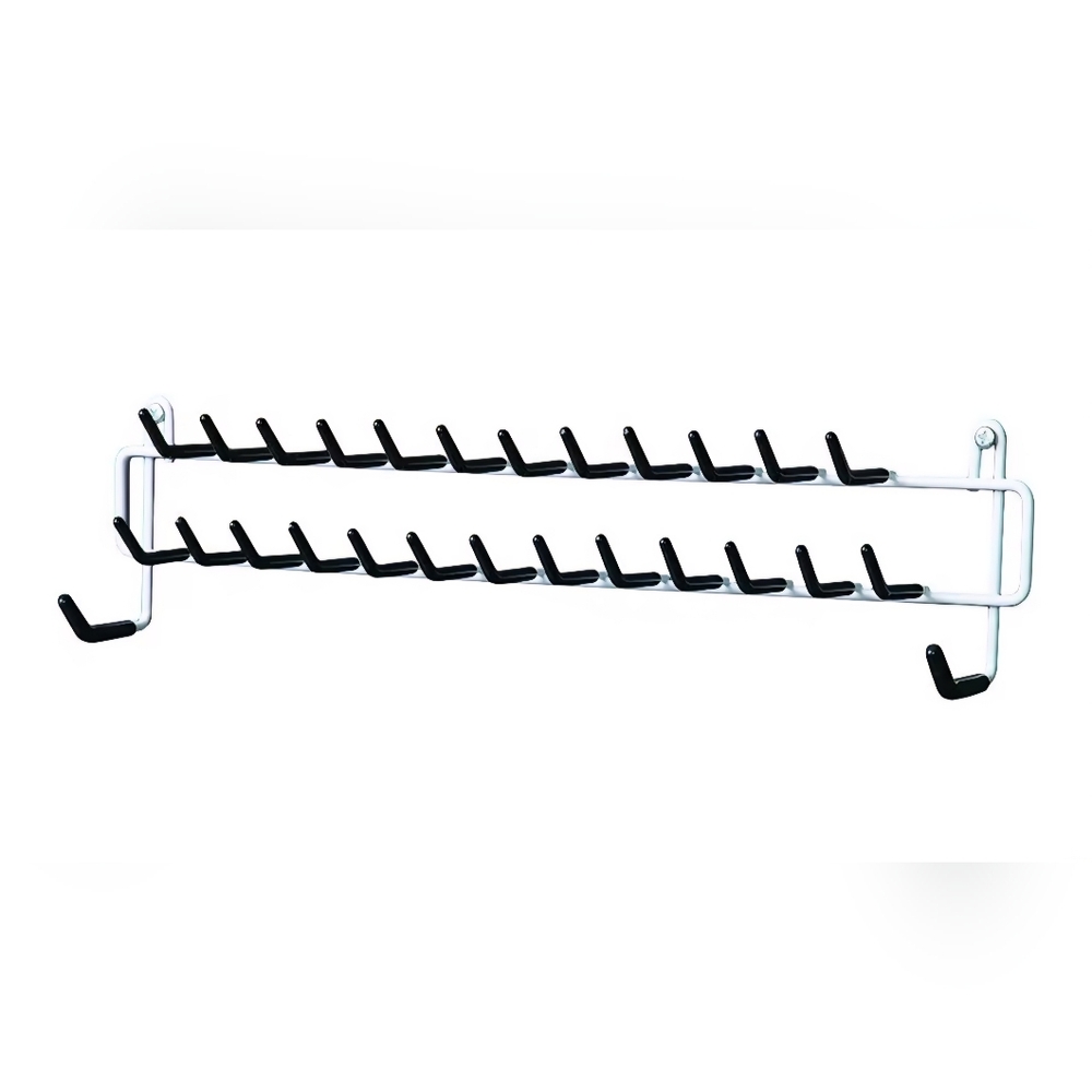 ClosetMaid Epoxy coated steel 8051 Tie and Belt Rack, White, 3.5